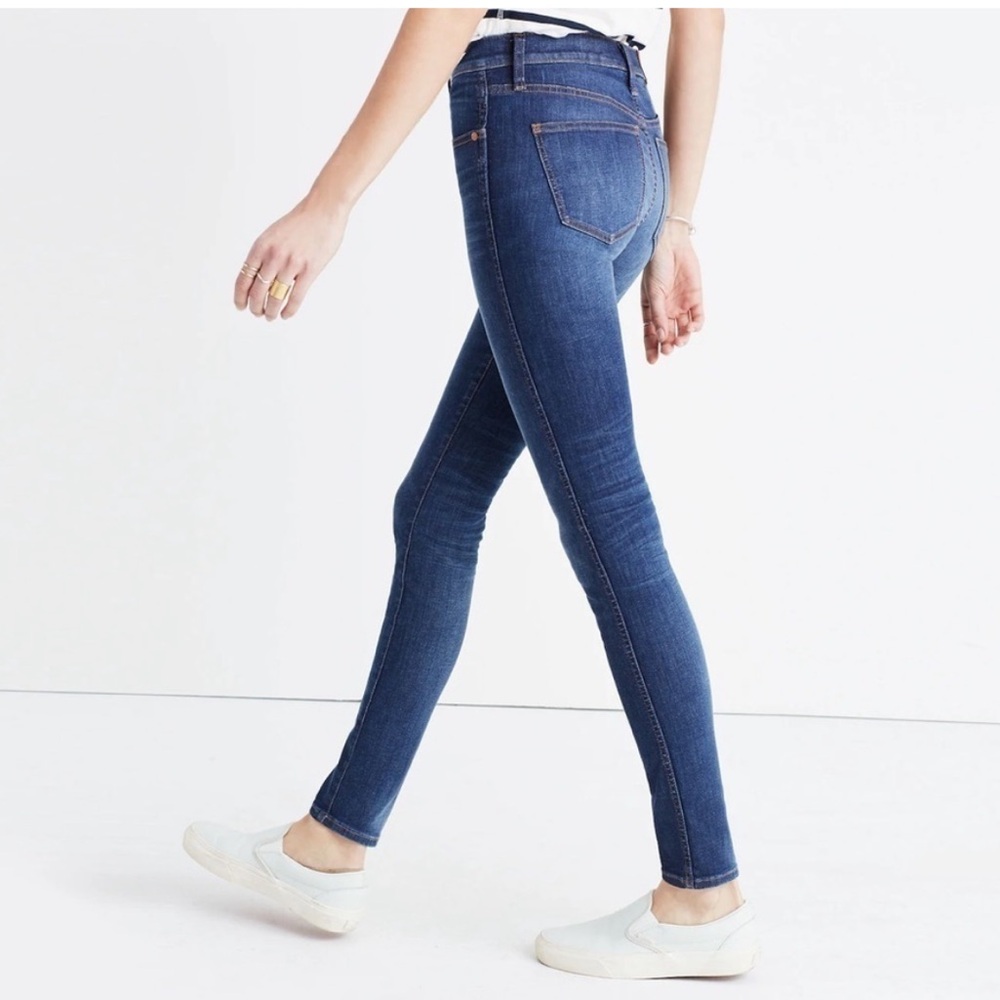 Madewell High Rise Skinny Jeans Medium Wash Sz 33